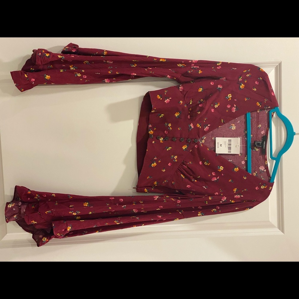 Forever NWT never worn floral crop top
